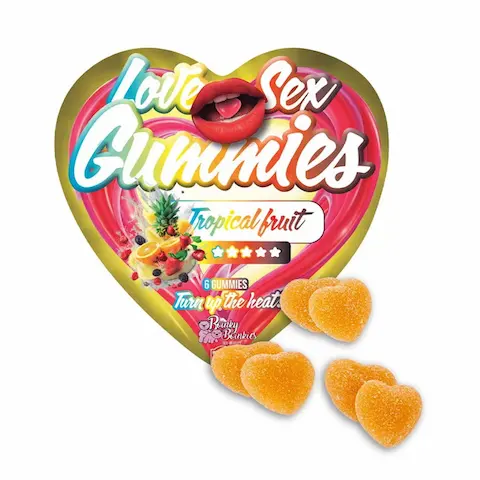 Love Sex Gummies – Tropical Fruit 6 ks (doplněk stravy)