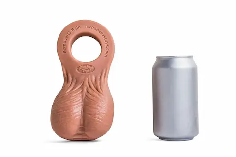 Mr. Hankey’s Toys Remove-O-Balls Natural Tan, přídavná realistická silikonová varlata k dildům Mr. Hankey’s
