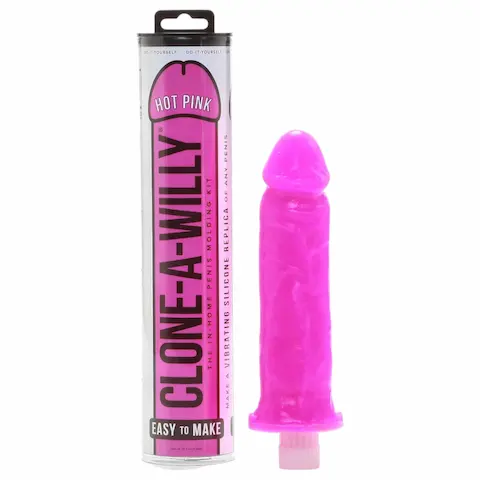 Clone-a-Willy – sada na výrobu otisku penisu s vibrátorem – růžová