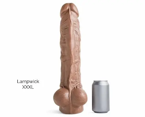 Mr. Hankey’s Toys Lampwick XXXL, prémiové silikonové dildo s Vac-U-Lock 41,2 x 7,8–9,3 cm