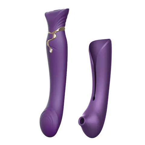 ZALO Queen Pulsewave Vibrátor set – fialový