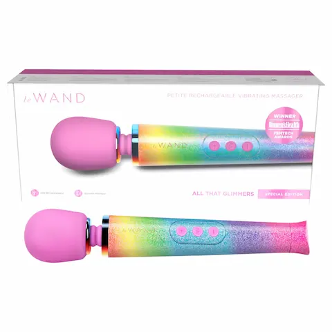 le Wand – masážní vibrátor – duhový