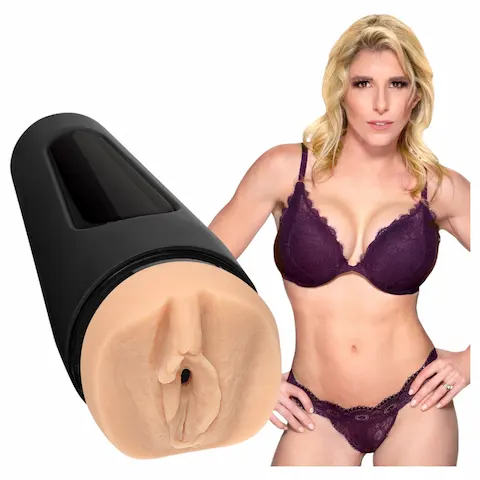 Doc Johnson Main Squeeze Cory Chase – realistická umělá vagína masturbátor (tělová barva)