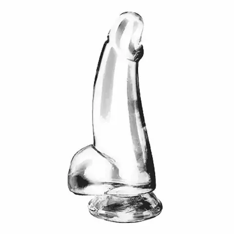 BASIC X Cesar transparentní penis s přísavkou