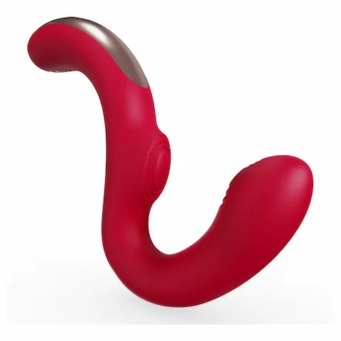 SEX HD Genie – vibrátor na G-bod a klitoris – červený