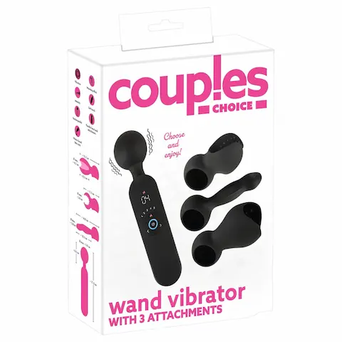 Couples Choice – vibrační masážní přístroj s ohřevem – akumulátorový – černý