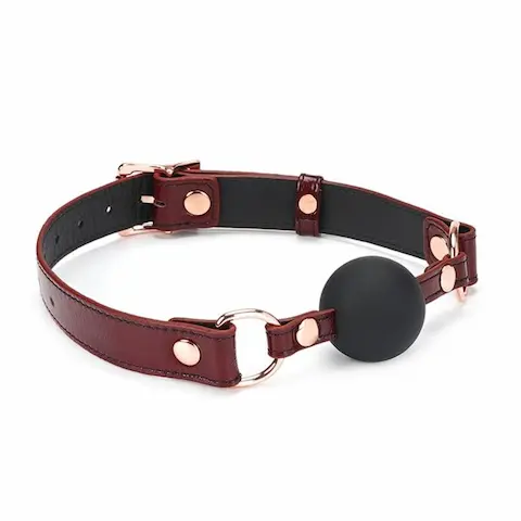 Roubík Liebe Seele Wine Red Ball Gag vínový
