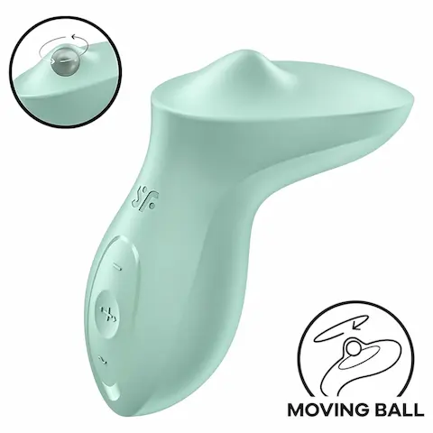 Satisfyer Exciterrr – rotační perlový vibrační stimulátor klitorisu (zelený)