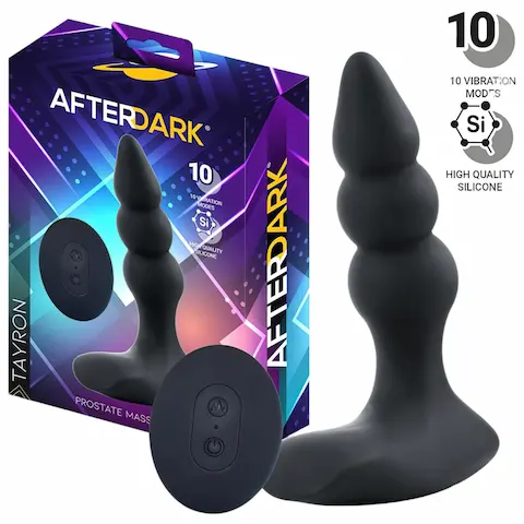 AfterDark – vibrátor na prostatu – vibrační – černý