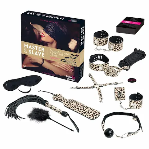 tease & please – Master & Slave – prémiová BDSM dobrodružná sada pro páry (13dílná)