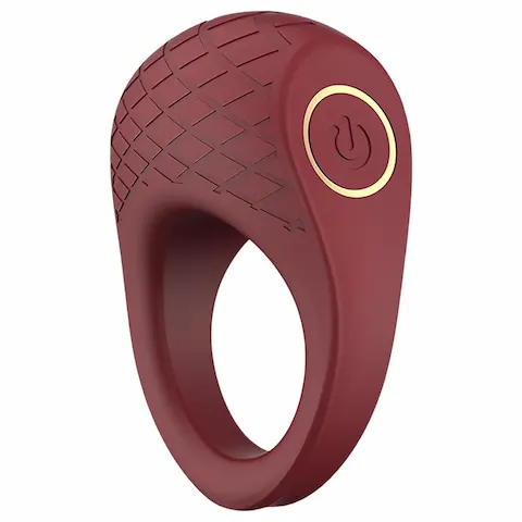 Dreamtoys Ivy – vibrační erekční kroužek – bordó