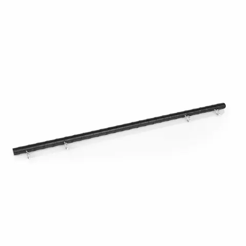 Whips Primal Bond Spreader Bar Black, rozpěrná tyč potažená kůží 74,5 cm