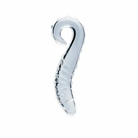 Clarity Heras Tempest, dildo z borosilikátového skla 16,2 x 2,9 cm
