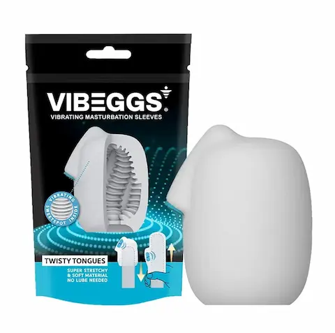 VIBEGGS Twisty Tongues vibrační masturbátor
