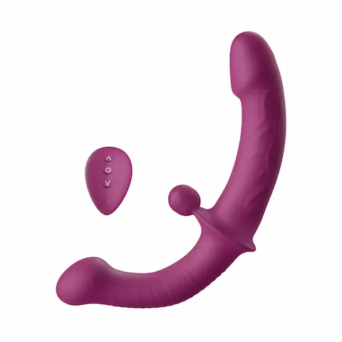 She.E.O Dual-Sided G-Spot Vibrator, oboustranný partnerský vibrátor na dálkové ovládání 29 x 3,5 cm