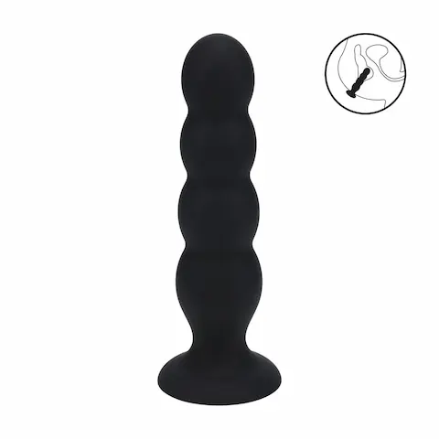 Levelz Quad Rattle Anal Plug XL, silikonové anální kuličky s vnitřní kuličkou 16,2 x 4 cm