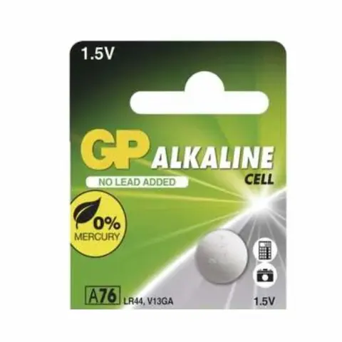 GP – baterie alkalické LR44 (A76) 1,5 V – 1 ks