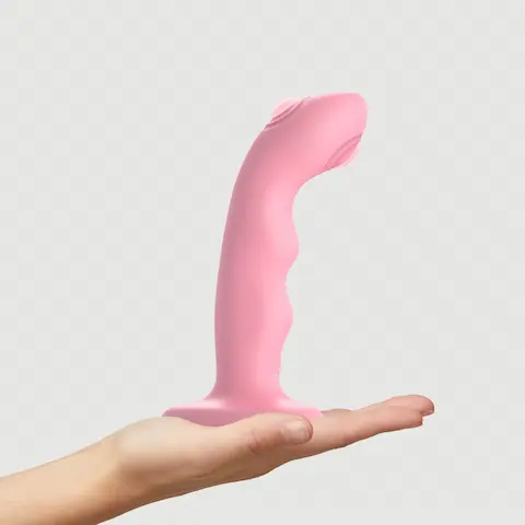Dildo vibrační Strap-on-me Tapping Wave