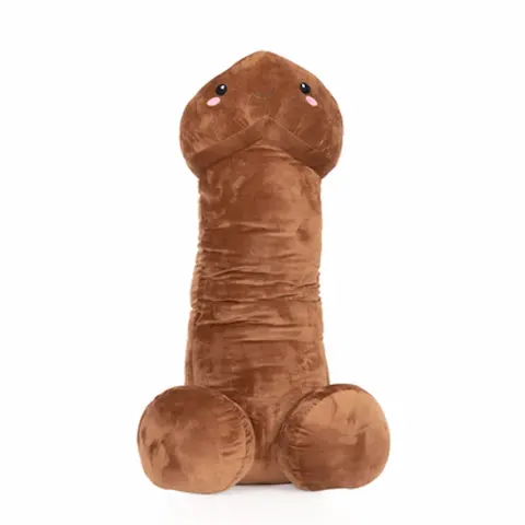 Shots Plyšový penis tmavý 100cm