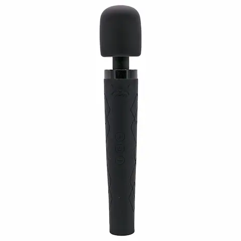 Pixey Deluxe Black Velvet – wand vibrátor M (černý)