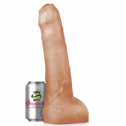Sinnovator Sean Uncut Realistic Platinum Silicone Dildo 10.2 Inches Pale Skin, prémiové silikonové dildo s Vac-U-Lock 33,5 x 7–8 cm