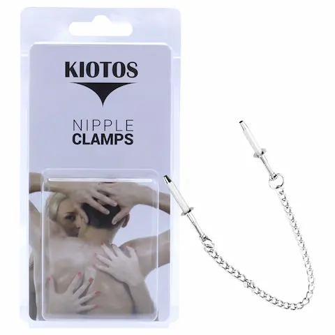 Kiotos – nerezové ocelové svorky na bradavky (stříbrné)