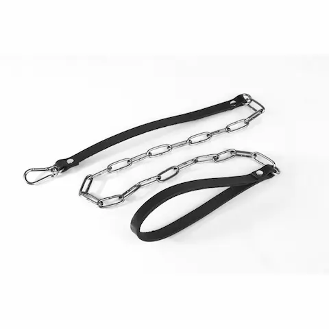 Whips Primal Bond Leash Black, kožené vodítko