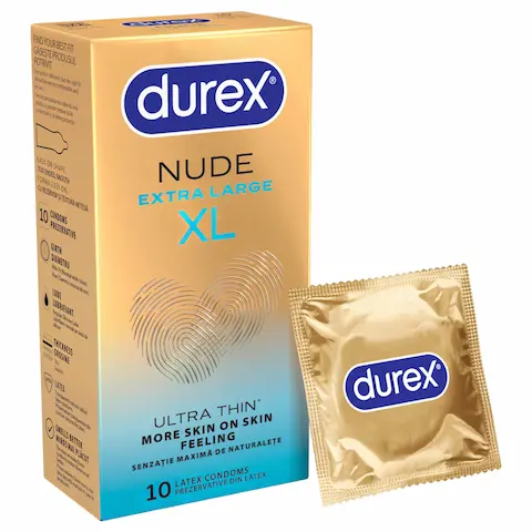 Durex Nude XL – extra velký kondom (10 ks)