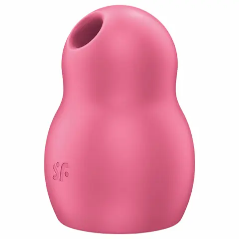 Satisfyer Pro To Go 1 – akumulátorový, vzduchovými vlnami stimulující vibrátor na klitoris (červený)