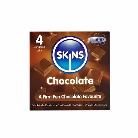 SKINS kondomy Chocolate 4 ks