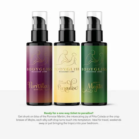BodyGliss Massage Lube Collection Tropical Temptation 3×50ml