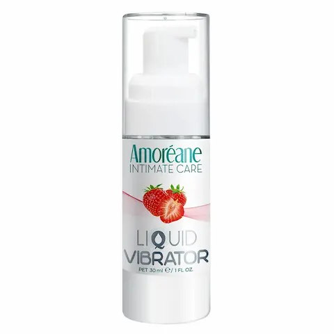 Amoréane tekutý vibrátor Strawberry 30 ml