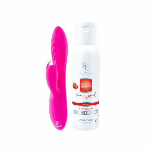 Sada – Vibrátor Diego a Lubrikant Strawberry 250ml