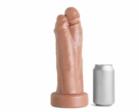 Mr. Hankey’s Toys Three Amigos XL, prémiové silikonové dildo s Vac-U-Lock 30,5 x 9–10,2 cm