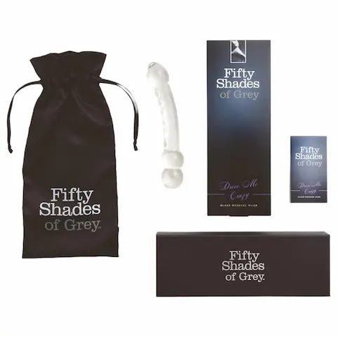 Fifty Shades of Grey – skleněné dildo Drive me crazy