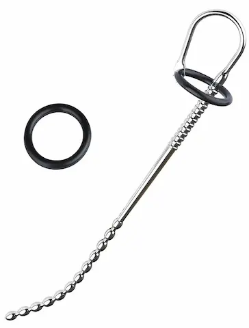 Slave4master Long Beaded Urethral Stretcher, extra dlouhý ocelový dilatátor 275 x 8 mm