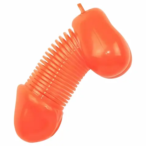Roomfun – vtipný přívěsek na klíče ve tvaru penisu (oranžový)