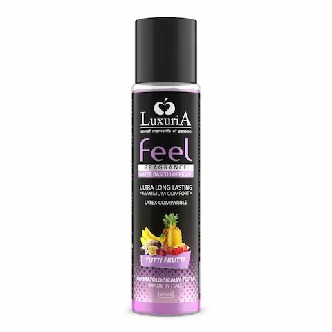Luxuria Feel Tutti Frutti 60 ml, lubrikant na vodní bázi s vůní tutti frutti