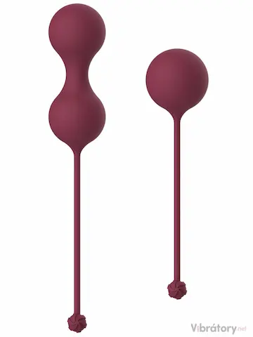 Sada venušiných kuliček Love Story Carmen Wine Red, 2 ks
