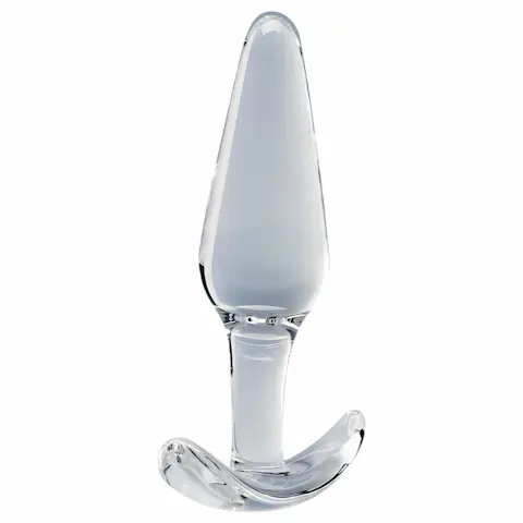 Clarity Utopian Floret – skleněný anální kolík (průhledný)