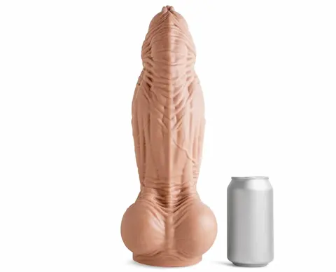 Hankey’s Toys Rule 34: Cat Dildo XXL, prémiové silikonové dildo s Vac-U-Lock 38 x 6–10,6 cm