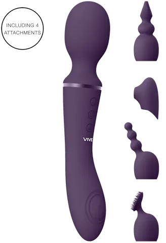 VIVE Nami Pulse Wave & Vibrating Wand Purple