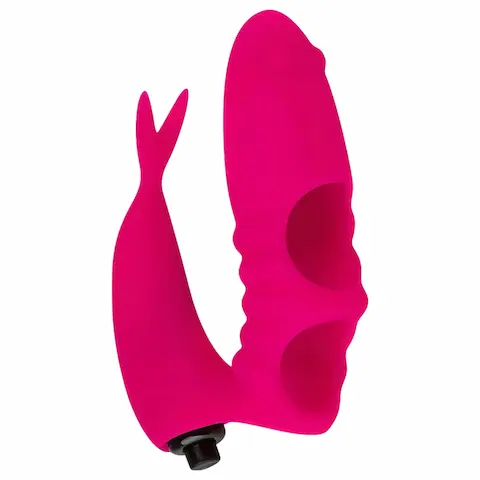 Easytoys – prstový vibrátor 2v1 – růžový