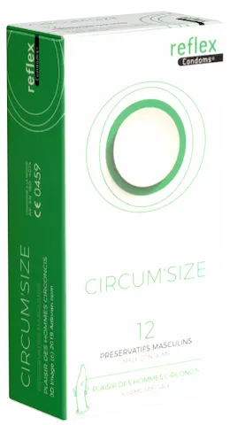 Reflex Single: Circum’Size, 12 condoms for circumsized men