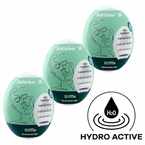 Satisfyer Egg Riffle – sada masturbátorů ve tvaru vajíčka – 3 kusy