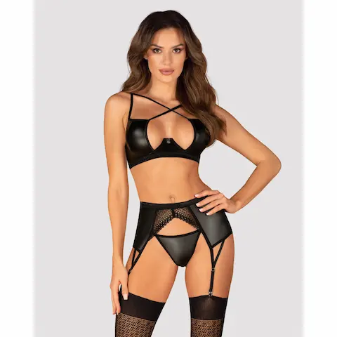 Souprava Obsessive Norides 3 PC Set černá