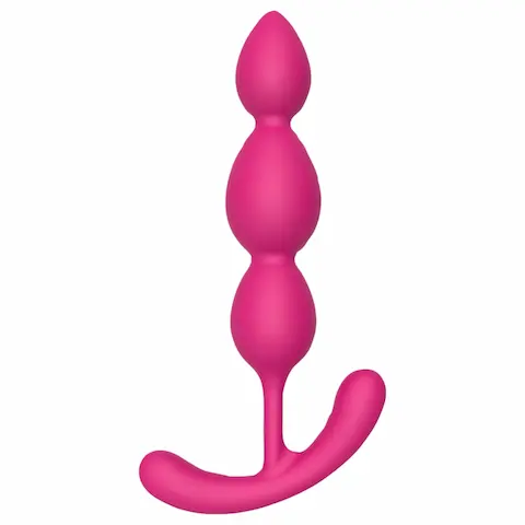 Cheeky Love – anální kolík s perlami (růžový)