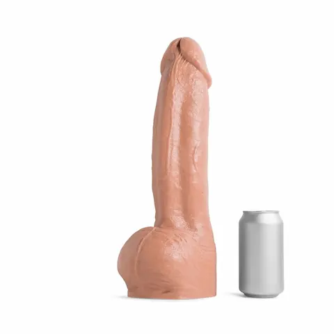 Mr. Hankey’s Toys HungOakland Dildo XL, prémiové silikonové dildo s Vac-U-Lock 36,3 x 7,8–8,4 cm