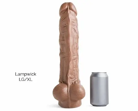 Mr. Hankey’s Toys Lampwick LG/XL, prémiové silikonové dildo s Vac-U-Lock 37,8 x 7–8,3 cm