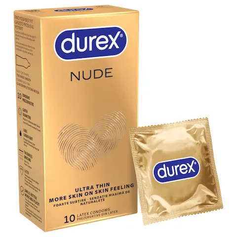 Durex Nude – tenké kondomy – 10 ks
